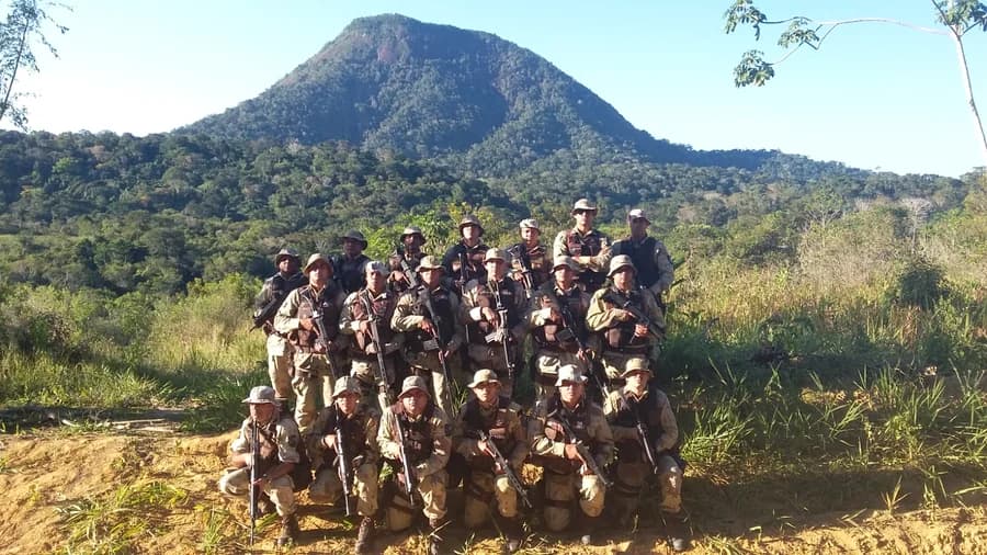 Equipe tática do Coronel França em operação